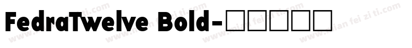 FedraTwelve Bold字体转换